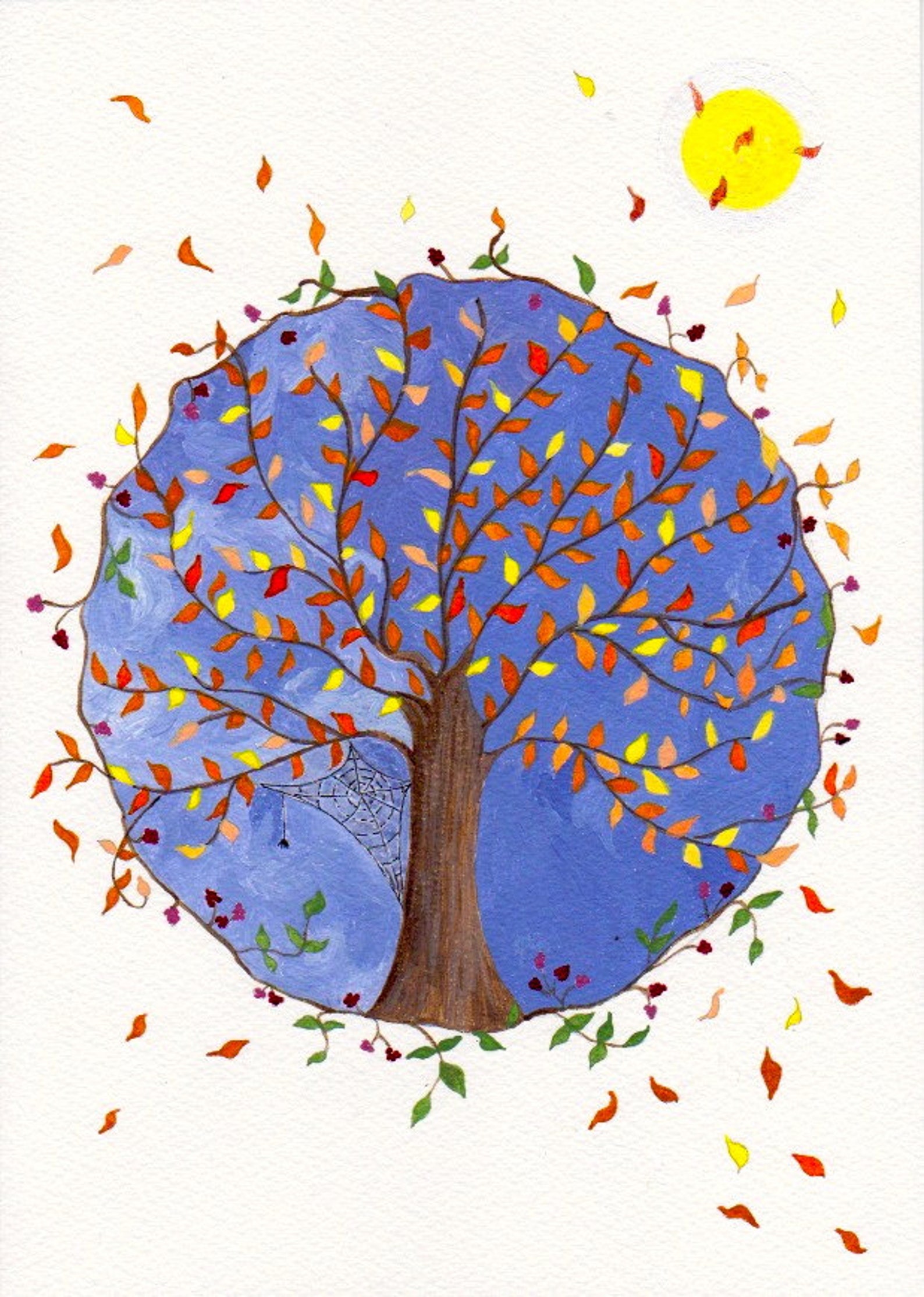 Autumn Original Acrylic Painting - Etsy