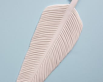 White porcelain feather, angel feather