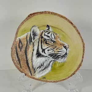 Tiger Painting on Wood