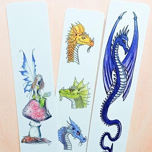 Drachen Lesezeichen, Fee Lesezeichen