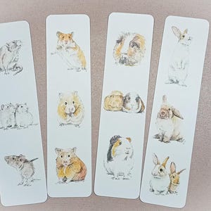Hamster, Rat, Guinea Pig & Rabbit Bookmarks