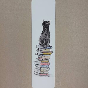 Cats on Books Bookmark, Tabby, Black, Black and White, Ginger and White, Ginger, White, Tabby and White Black