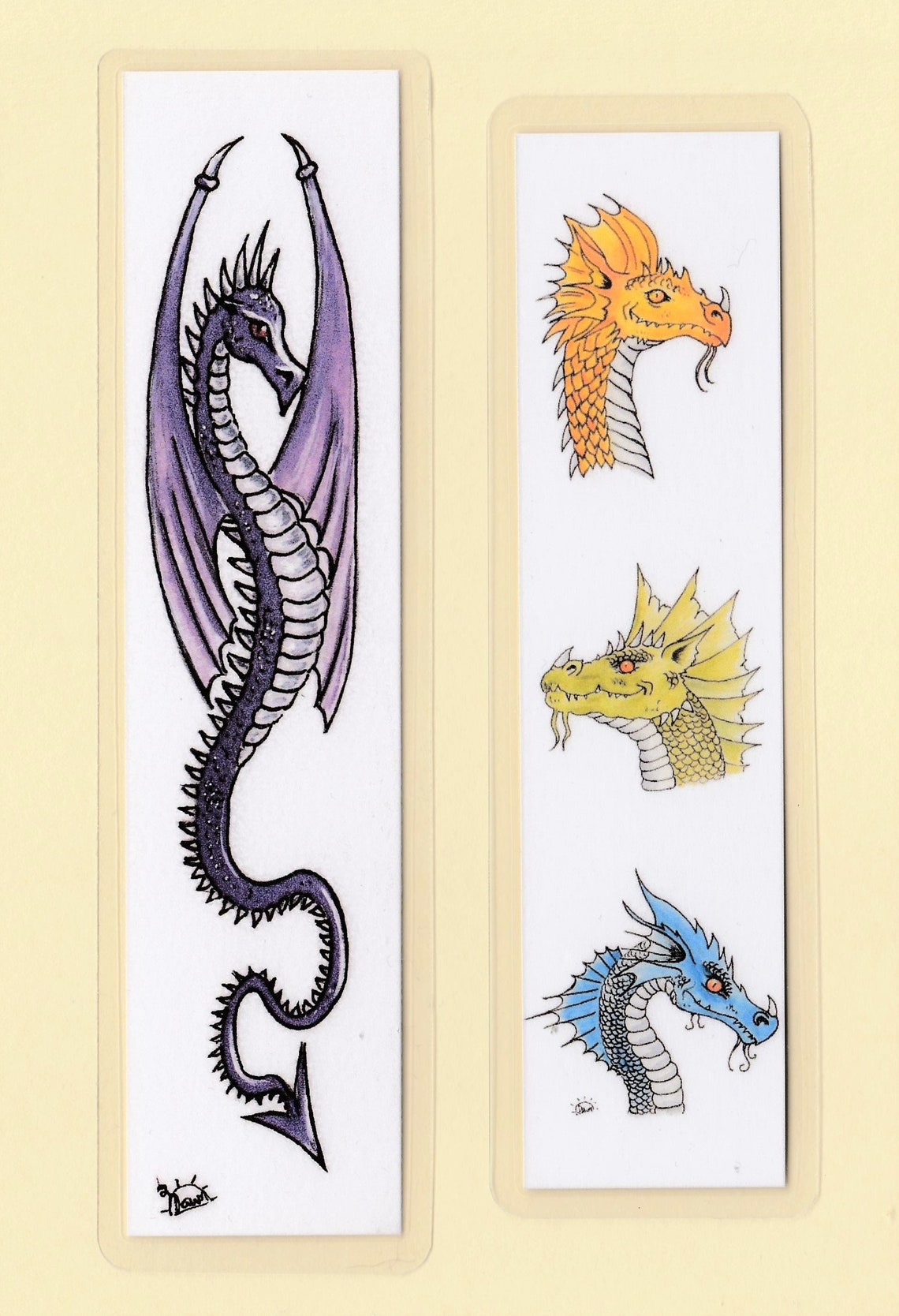 Dragon Bookmark Etsy