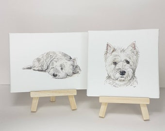 West Highland terrier print, West Highland terrier gift, Westie gift