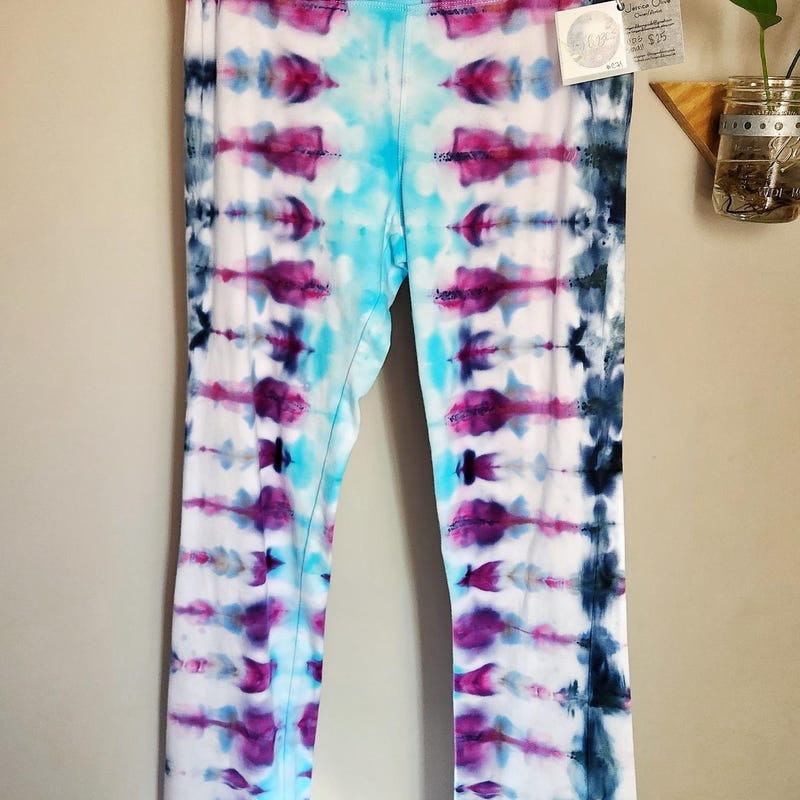 TIE DYE LEGGINGS PURPLE/BLUE