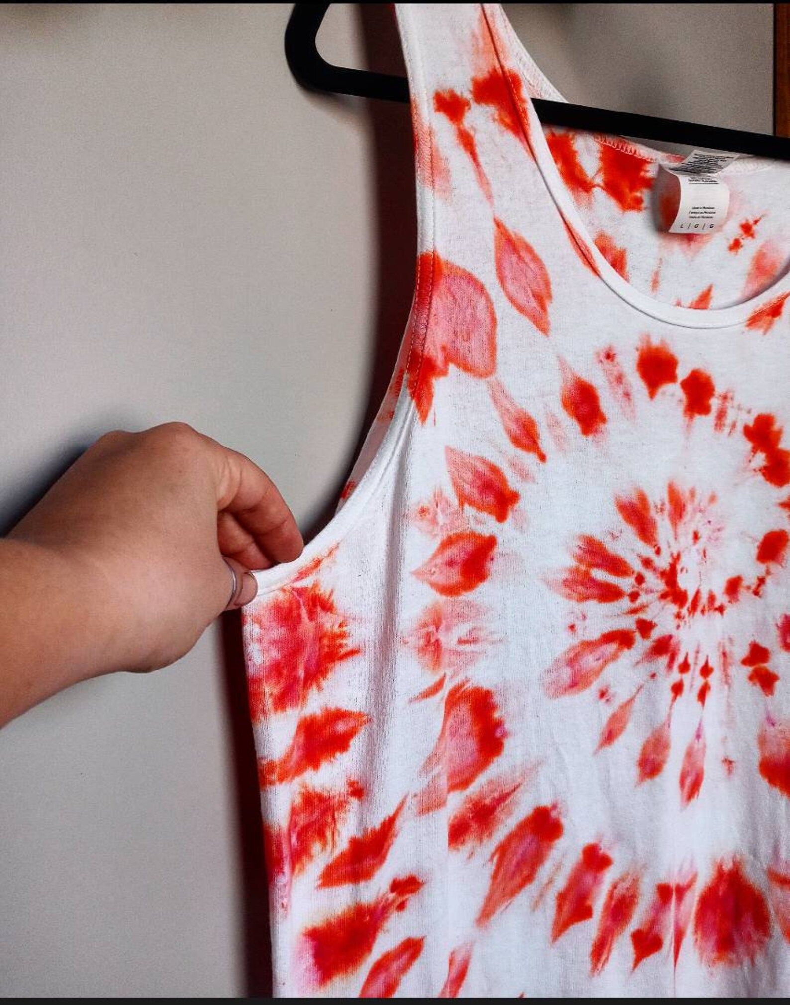Peach Tie Dye Tank // Unisex Tie Dye Tank Top // Ice Dye Festi - Etsy