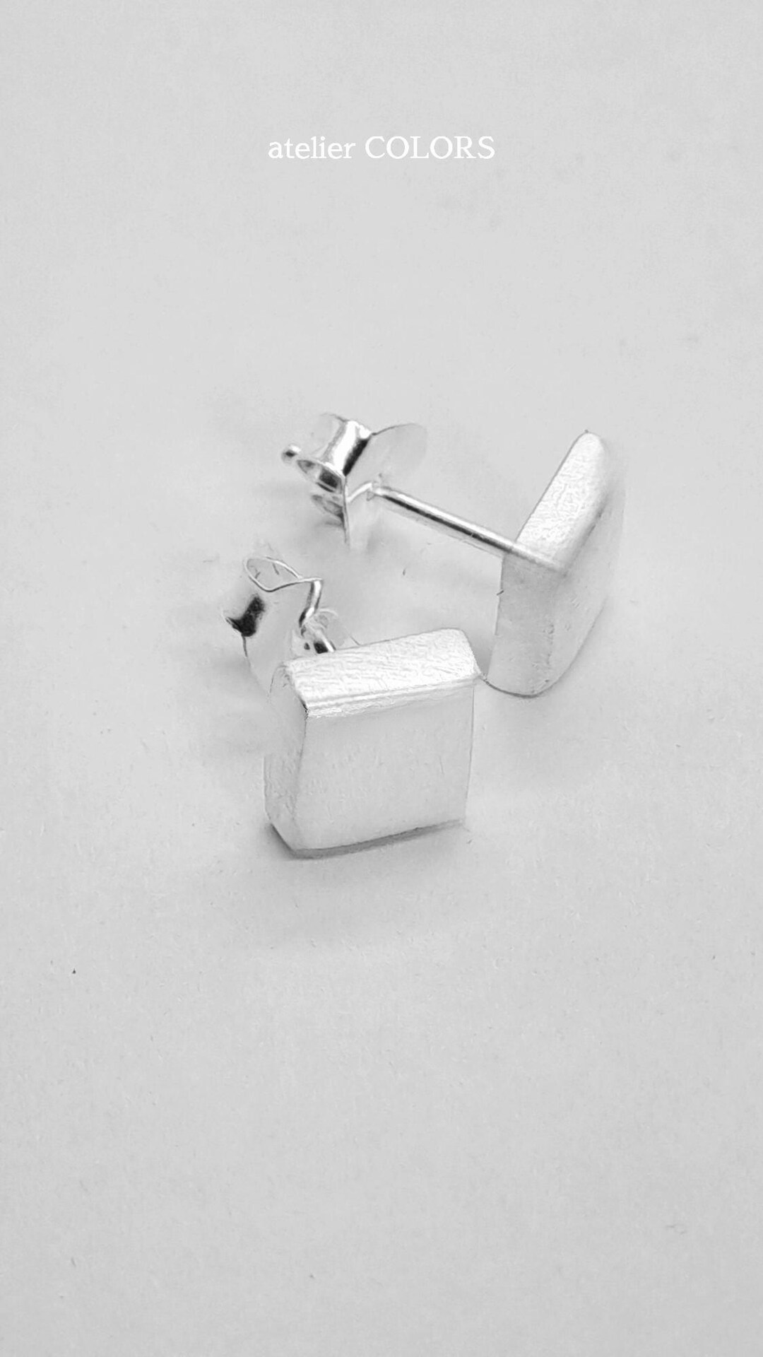 Orecchini a bottone quadrati in argento Sterling S925 da 1 a 3 carati, colore D, per donne e uomini, per fidanzamento, matrimonio, San Valentino, compleanno, regalo con certificato, Argento sterling