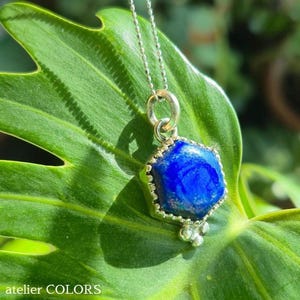Handmade Lapis Lazuli Pendant Necklace: 925 Sterling Silver, Artisan Jewelry