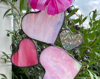 Heart Stained Glass Suncatcher