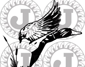Archivos digitales SVG, DXF y EPS de Duck Hunting