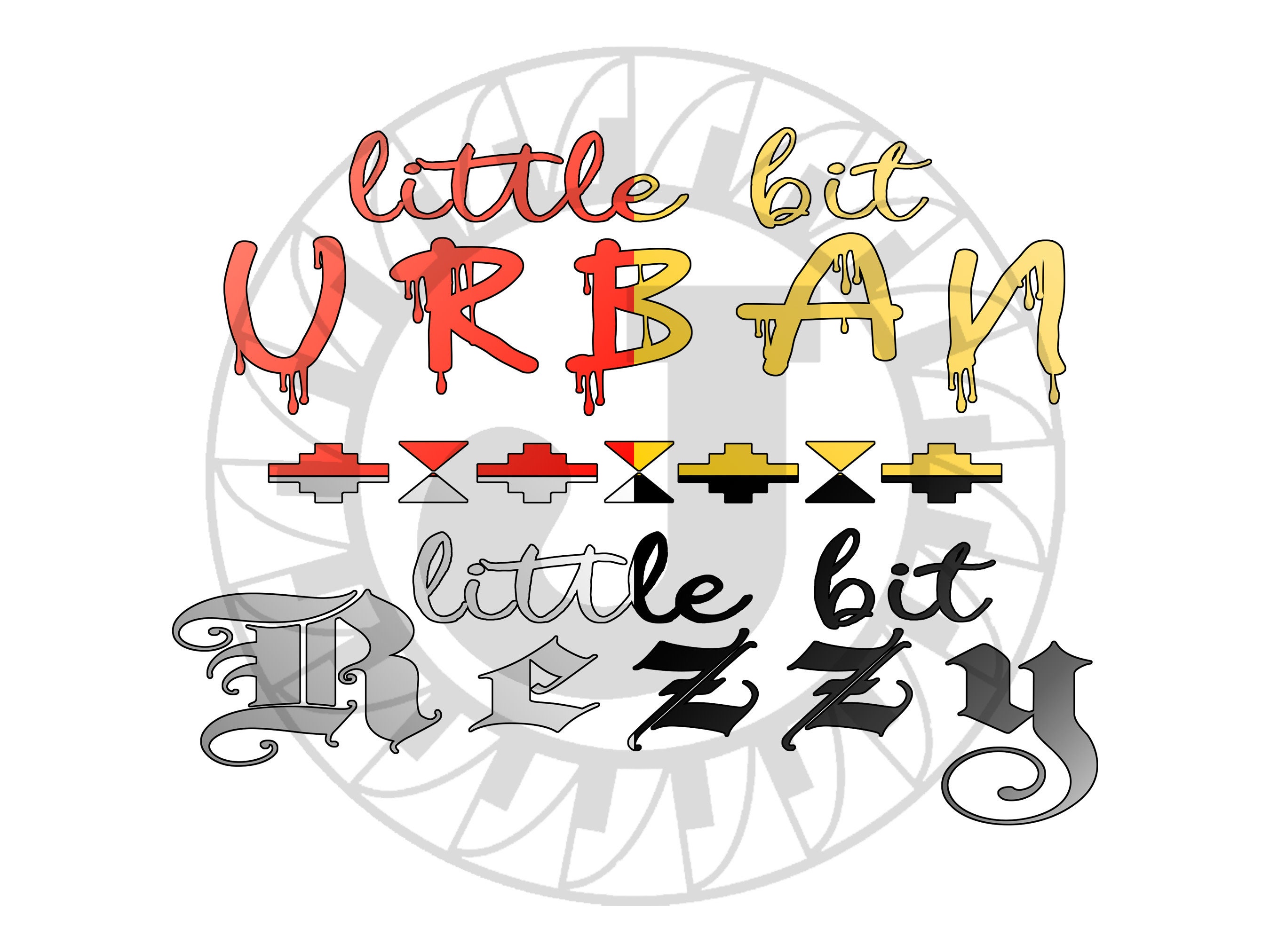 Native Etsy Indigenous Little Bit Urban Little Bit Rezzy SVG + PNG digital files