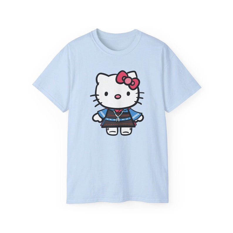 Camiseta para niños de Pueblo Kitty de Native Etsy, diseño de Pueblo Kitty, regalo para amantes de los gatos del suroeste, camiseta para adultos, linda camiseta de gatito imagen 5