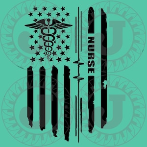 American Medical Montage JPEG, SVG, DXF & png digital files