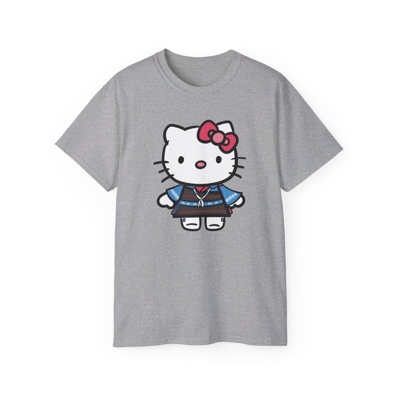 Camiseta para niños de Pueblo Kitty de Native Etsy, diseño de Pueblo Kitty, regalo para amantes de los gatos del suroeste, camiseta para adultos, linda camiseta de gatito imagen 2