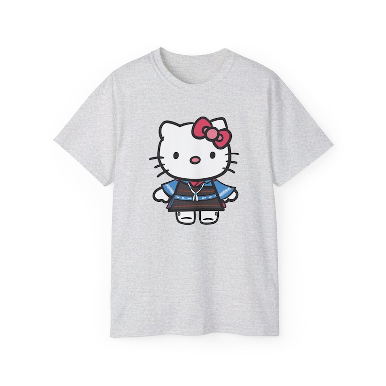 Camiseta para niños de Pueblo Kitty de Native Etsy, diseño de Pueblo Kitty, regalo para amantes de los gatos del suroeste, camiseta para adultos, linda camiseta de gatito imagen 4