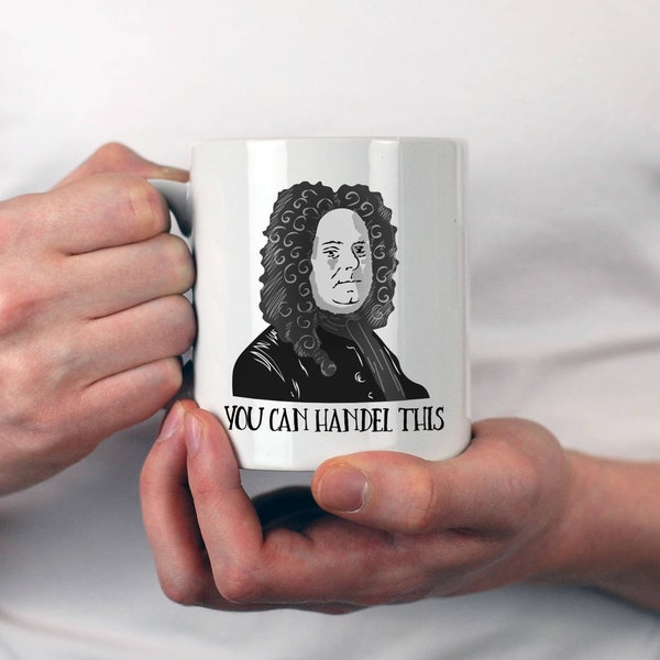 Classical Music Gift, Music teacher gift mug, Funny Handel present