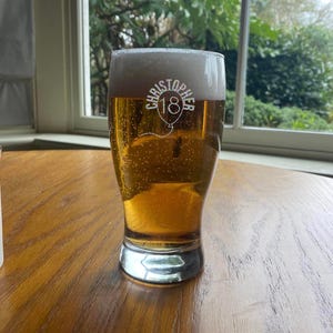 Engraved 18th Birthday Pint Glass: Personalised Beer Gift