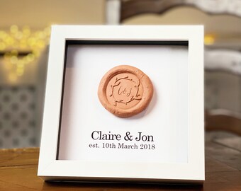 Personalised anniversary gift, Handmade terracotta anniversary gift, Pottery wedding anniversary gift