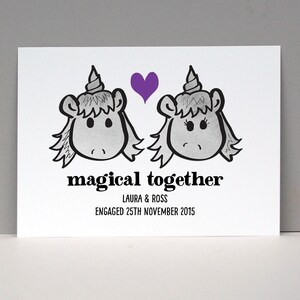 Personalised Unicorn Lover Anniversary Card image 1