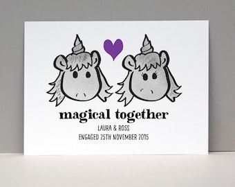 Personalised Unicorn Lover Anniversary Card