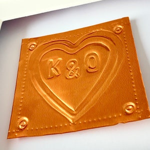 Personalised 7th Wedding Anniversary Copper Heart Gift, Handmade in the UK image 6