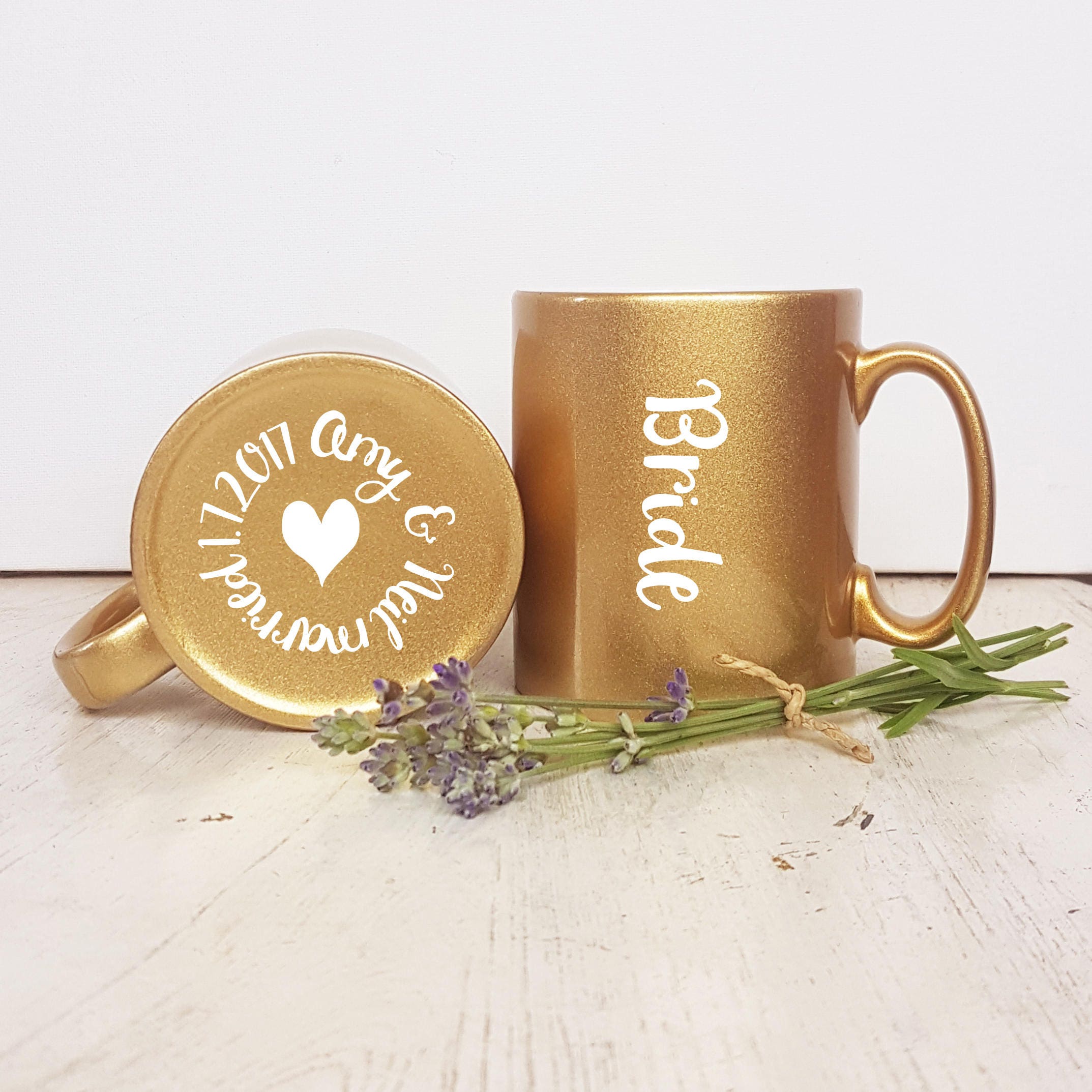 Bride and Groom Matching Mug Gift Mug Set Wedding Gift for Etsy