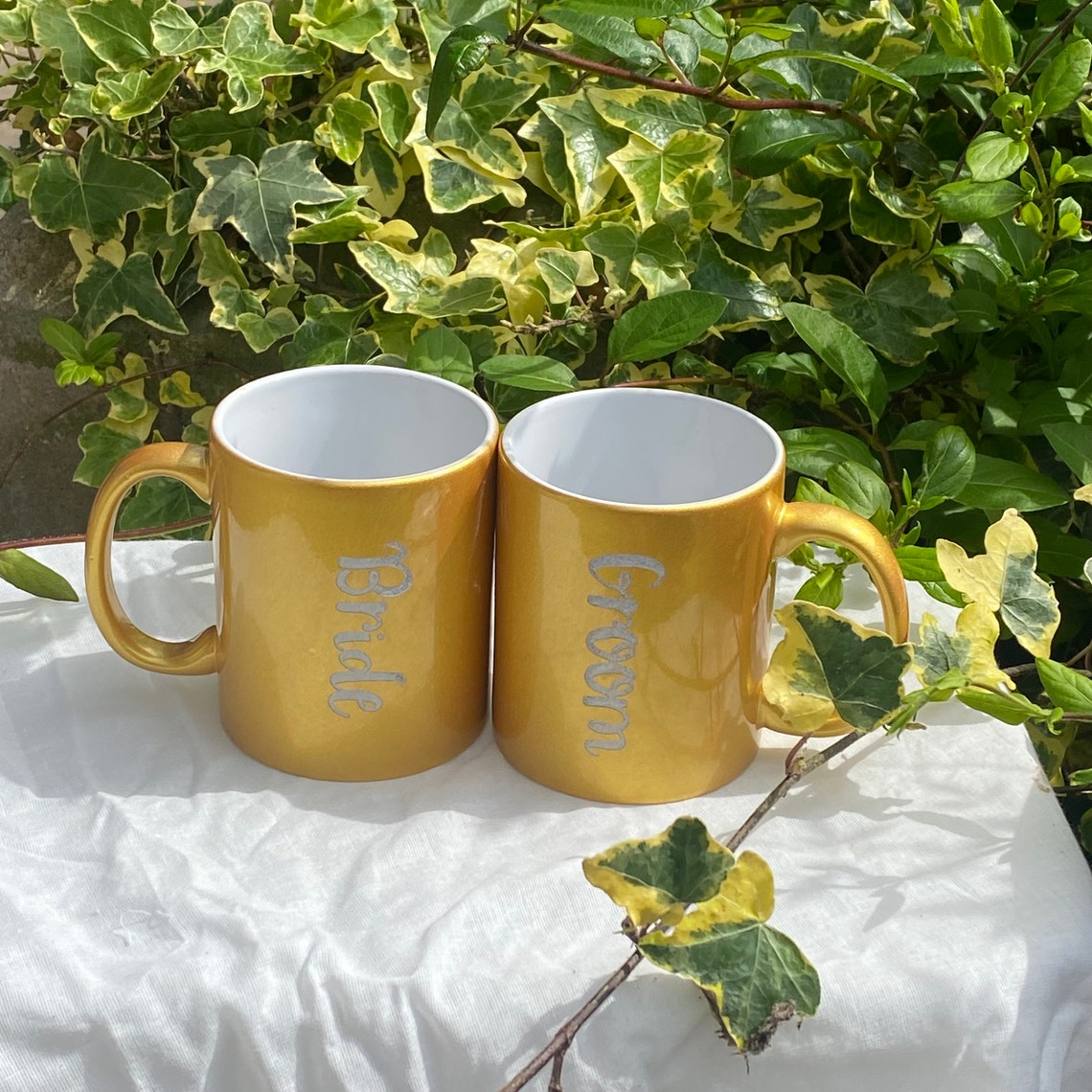 Bride and Groom Matching Mug Gift Mug Set Wedding Gift for Etsy