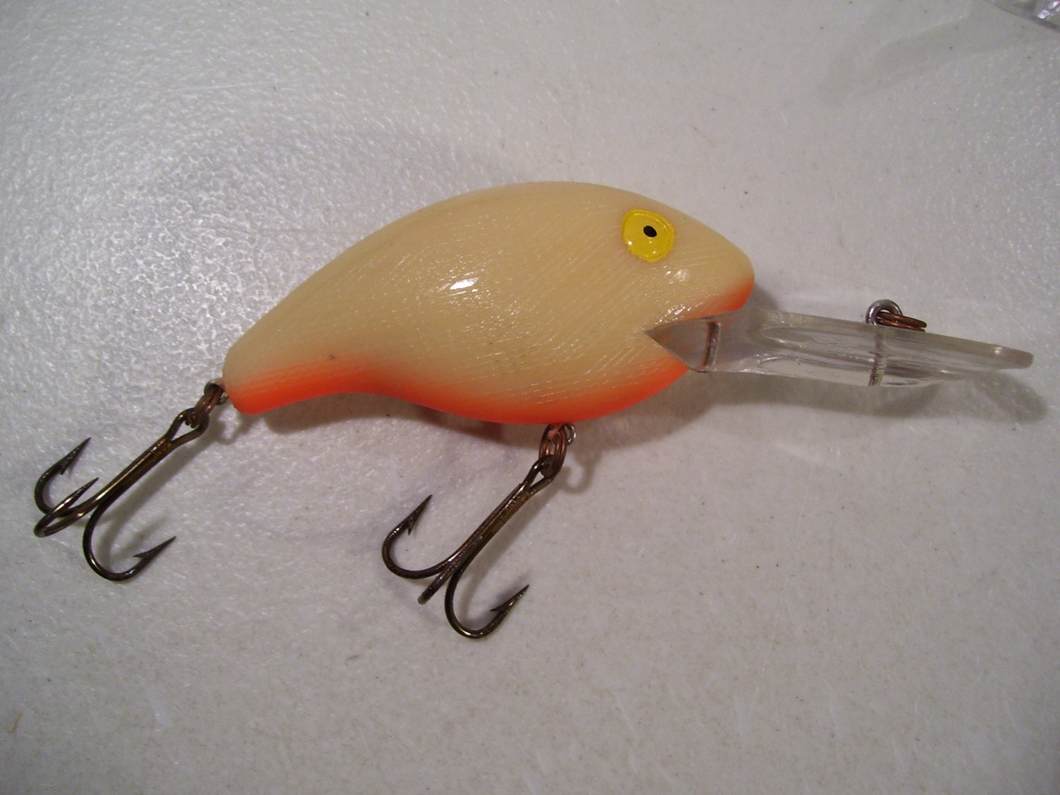 Vintage Rebel Deep Maxi R Fishing Lure Orange Belly Etsy