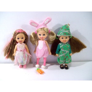 Barbie Kelly Doll Lot, Easter Kelly, Christmas Tree Chelsie