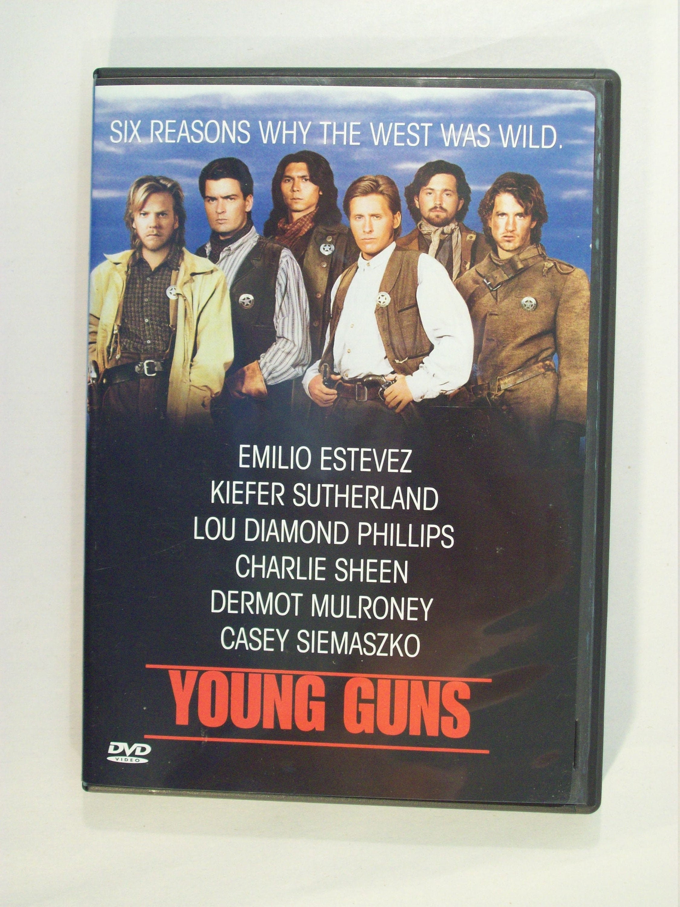 Vintage Young Guns Dvd 19 Movie 1998 Western Emilio Estevez Etsy