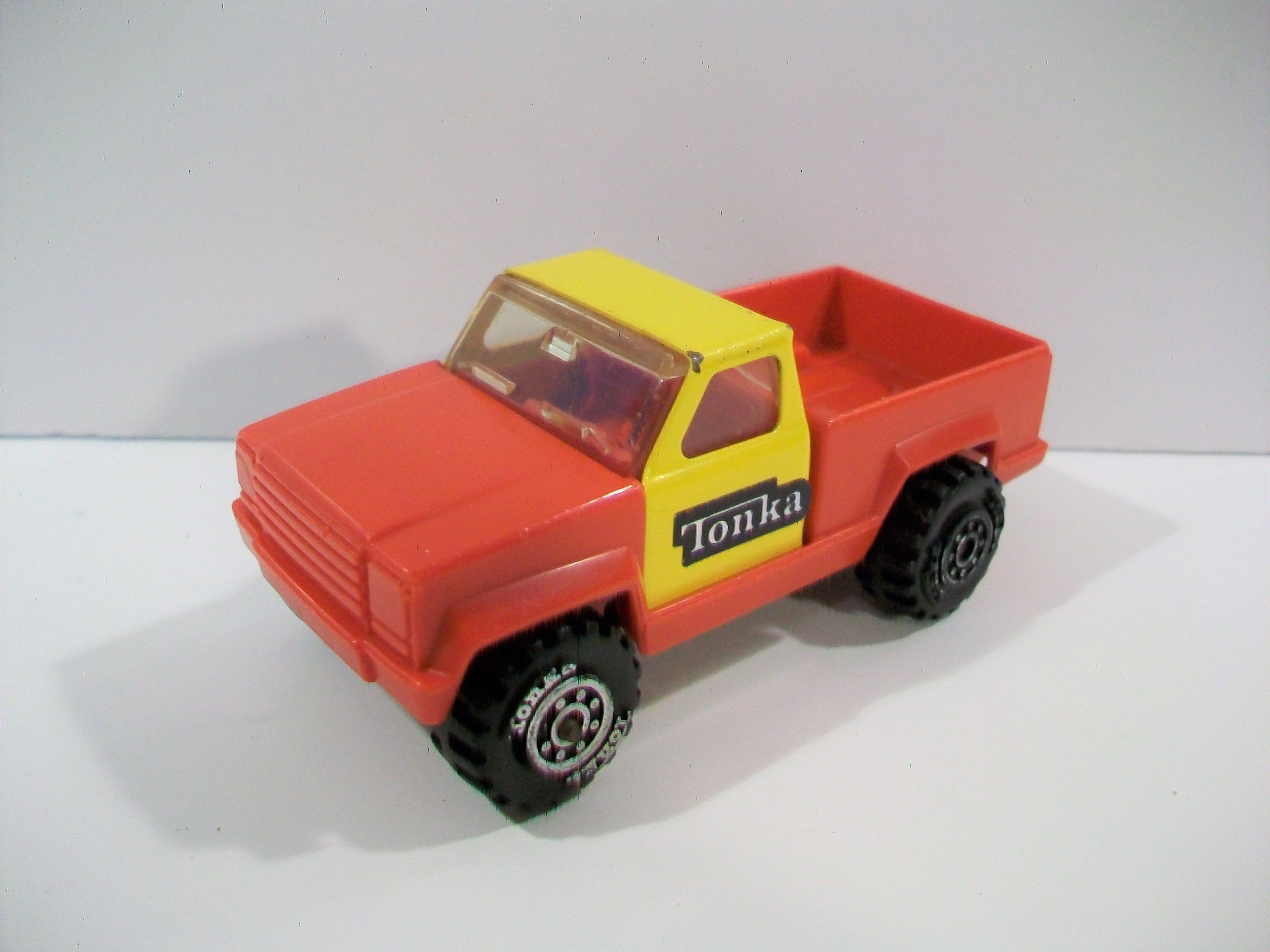 Tonka Red Yellow 4 Die cast Plastic Pickup Truck Etsy UK