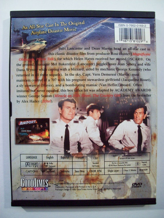 アライヴ・イン・パリス 1970 [DVD] Airport DVD, Burt Lancaster, Dean Martin, 1970 - Etsy