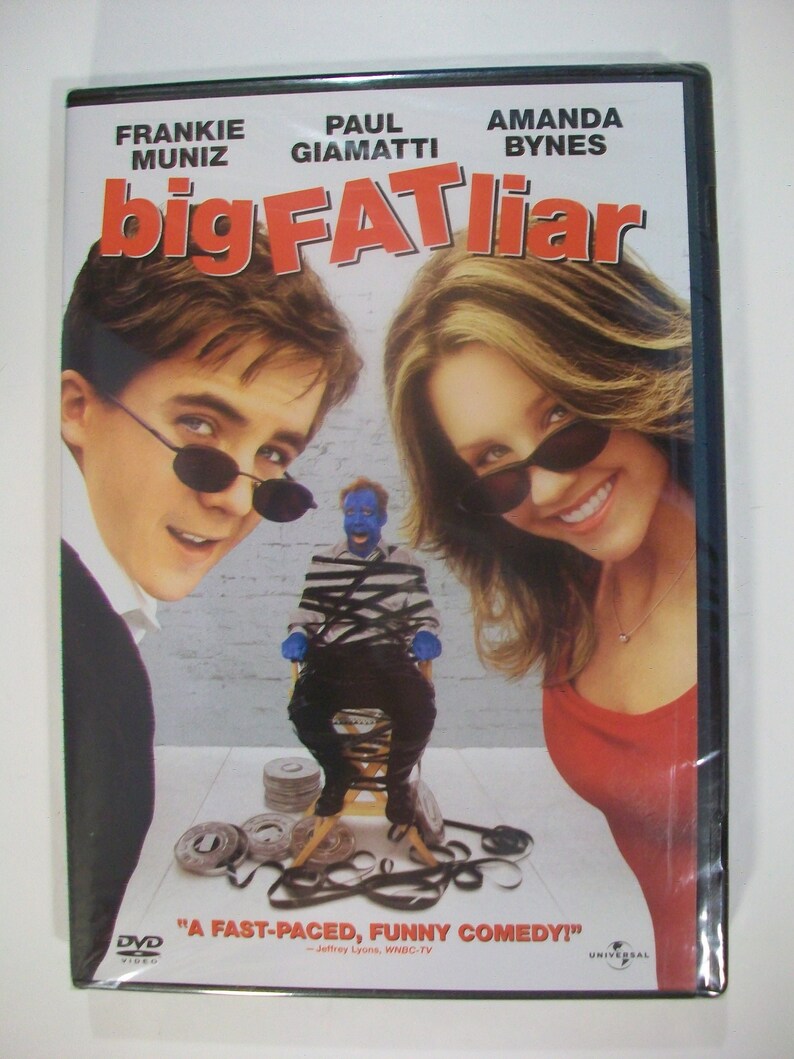 New Big Fat Liar DVD Frankie Muniz, Paul Giamatti, Amanda Bynes, 2002 image 1