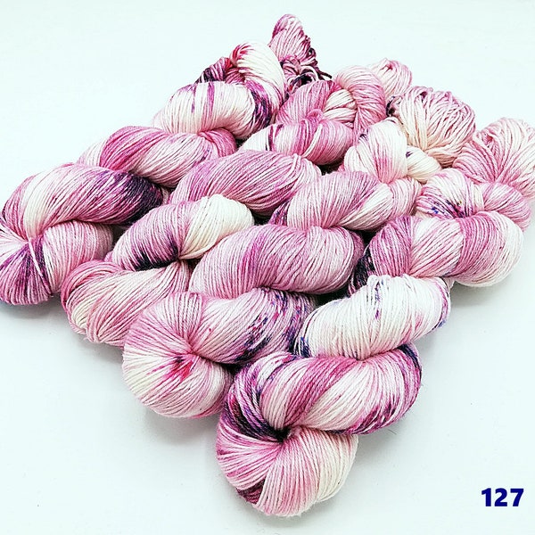 MERINO - BAMBUS Sockenwolle  60 Wolle, 25 Viskose, 15 Polyamid 100 g   Nr. 127