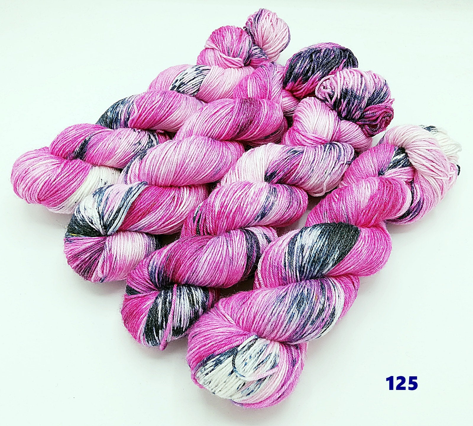 Lana per calzini, tinta a mano, per primavera, 75% lana vergine, 25% poliammide, lana vergine australiana, 22 micron, 100 g, circa 400 m