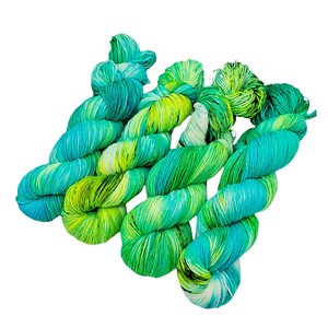 SockYarn, handdyed  75 Wool, 25 Polyamid 100g 3.5 oz. Nr.417