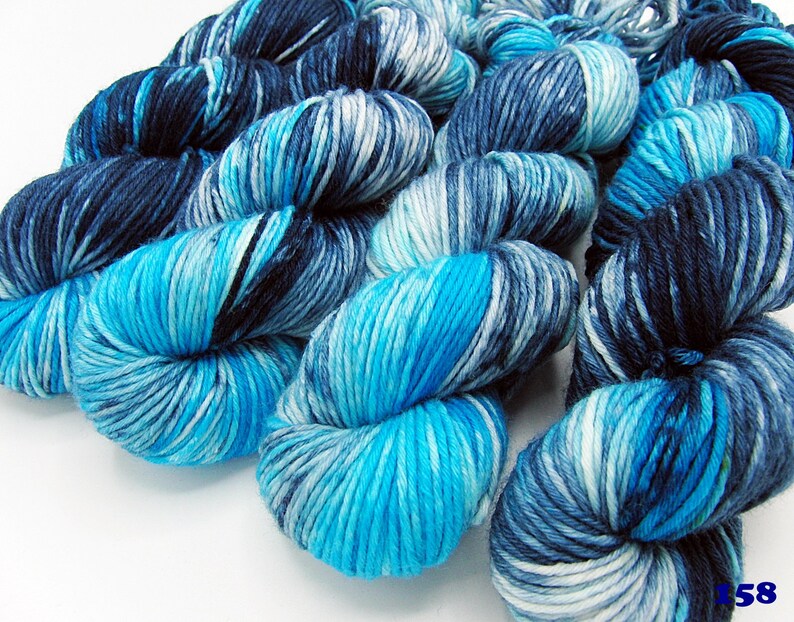 158 MERINO SockYarn DK,75MERINO,25polyamid 100g Nr