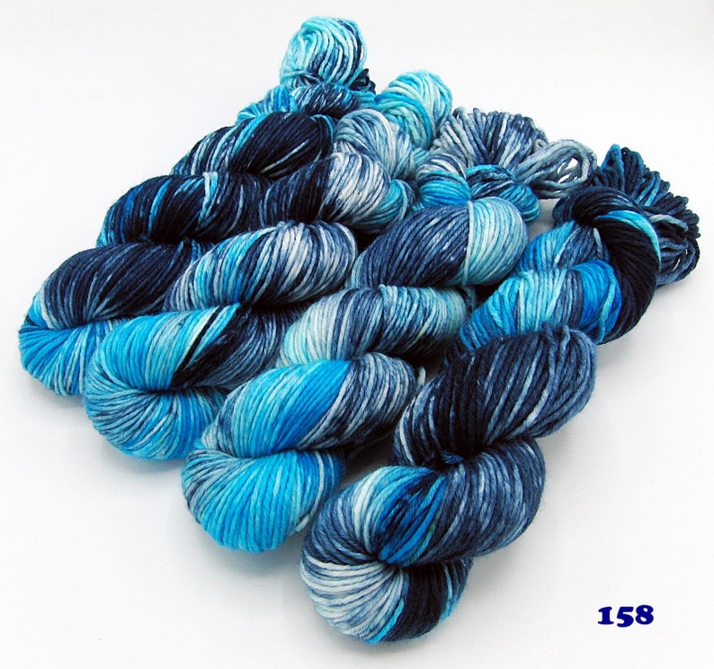 158 MERINO SockYarn DK,75MERINO,25polyamid 100g Nr
