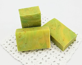 Alpaca shower and hair soap "LEMON VERBENA" palm oil-free - basic price 80.00/kg-