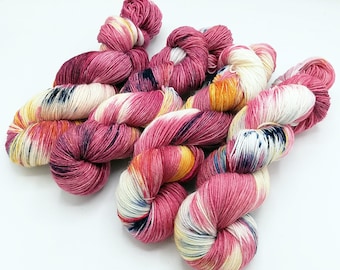 SockYarn, handdyed  75 Wool, 25 Polyamid 100g 3.5 oz. Nr.110