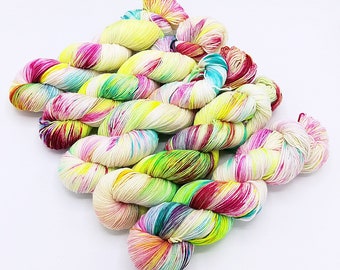 SockYarn, handdyed  75 Wool, 25 Polyamid 100g 3.5 oz. Nr.216