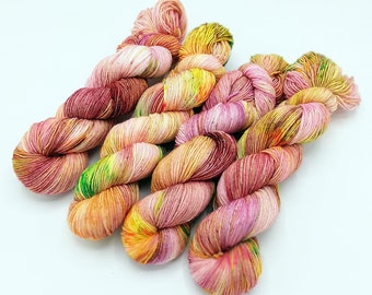 SockYarn, handdyed 75 Wool, 25 Polyamid 100g 3.5 oz. Nr.811