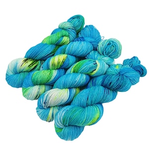 SockYarn, handdyed  75 Wool, 25 Polyamid 100g 3.5 oz. Nr.324