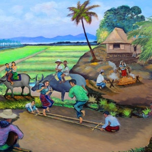 Philippine Folk Dance Painting