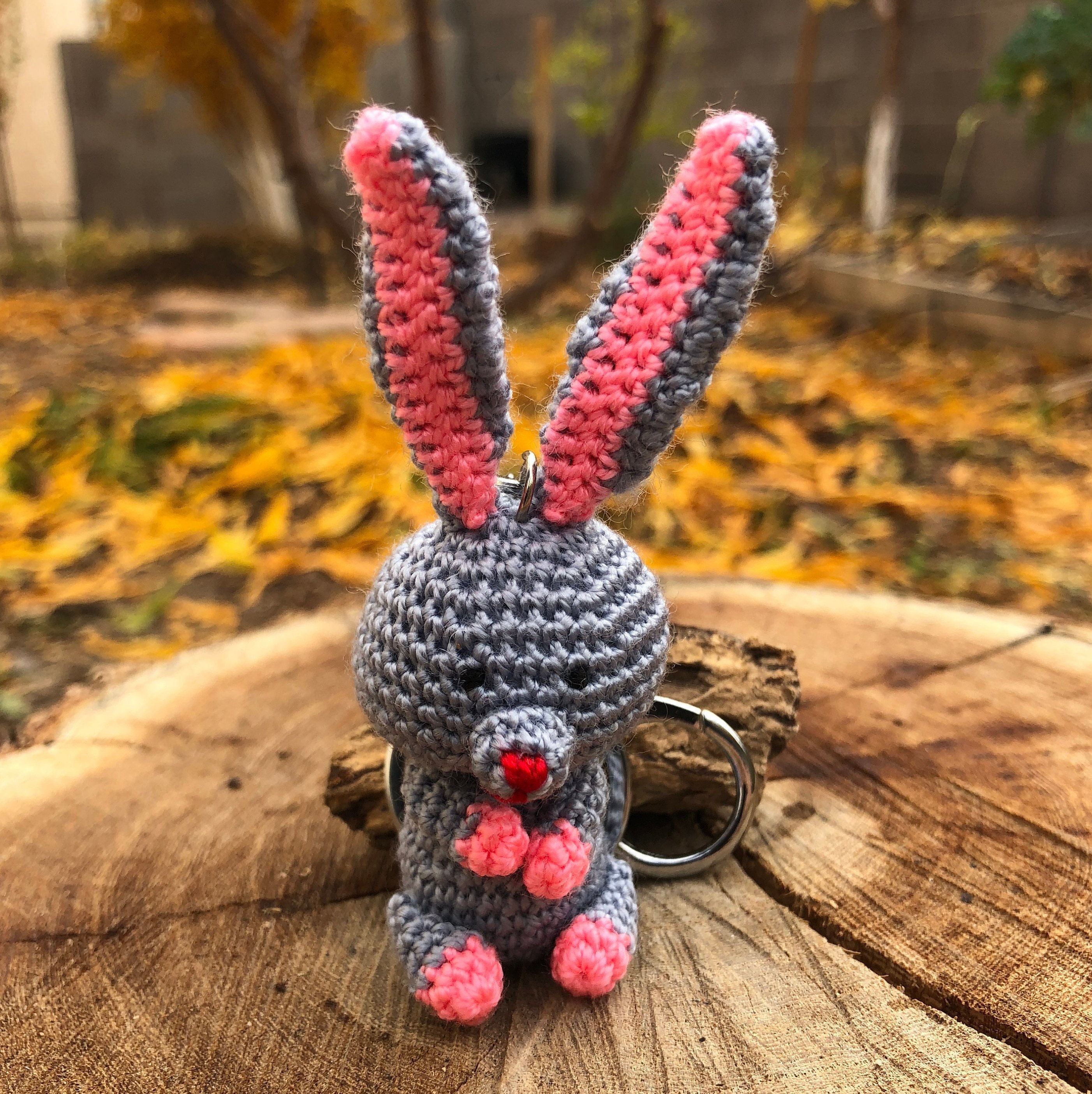Bunny Amigurumi Keychain - Easter Bunny - Handmade Cute Bunny Gift
