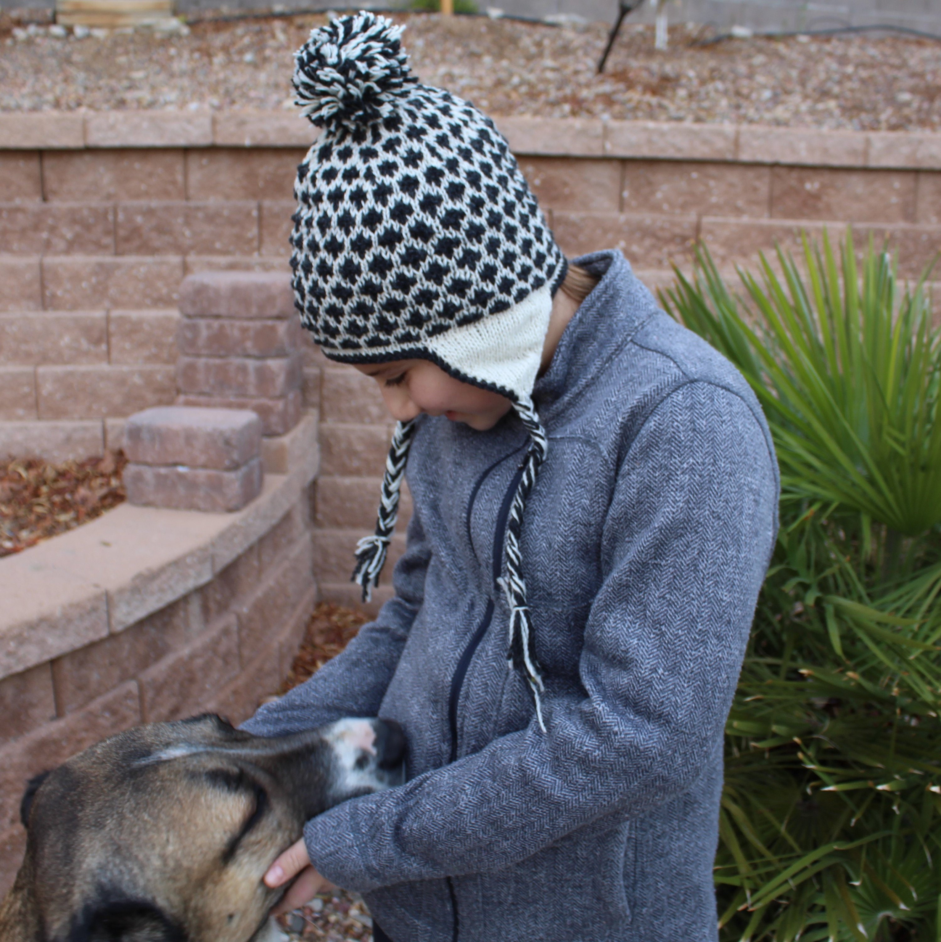 fleece lined wool hat womens