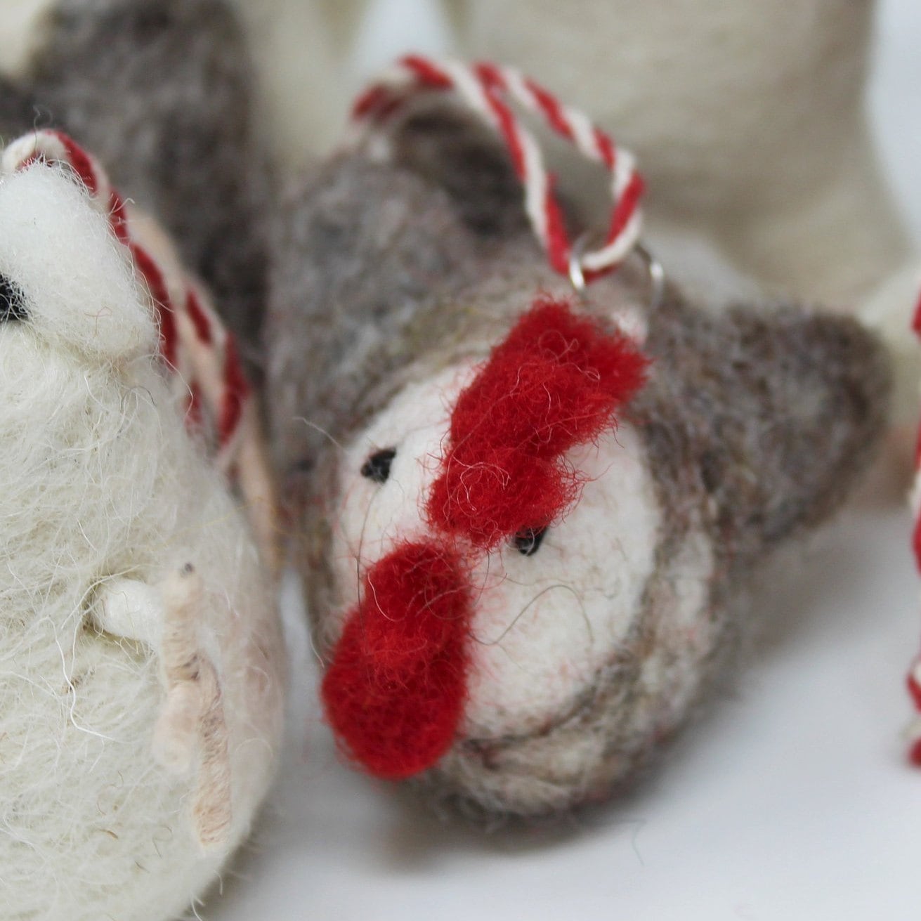 Felt Wool Christmas Ornament Handmade Classic Animal Felt Christmas