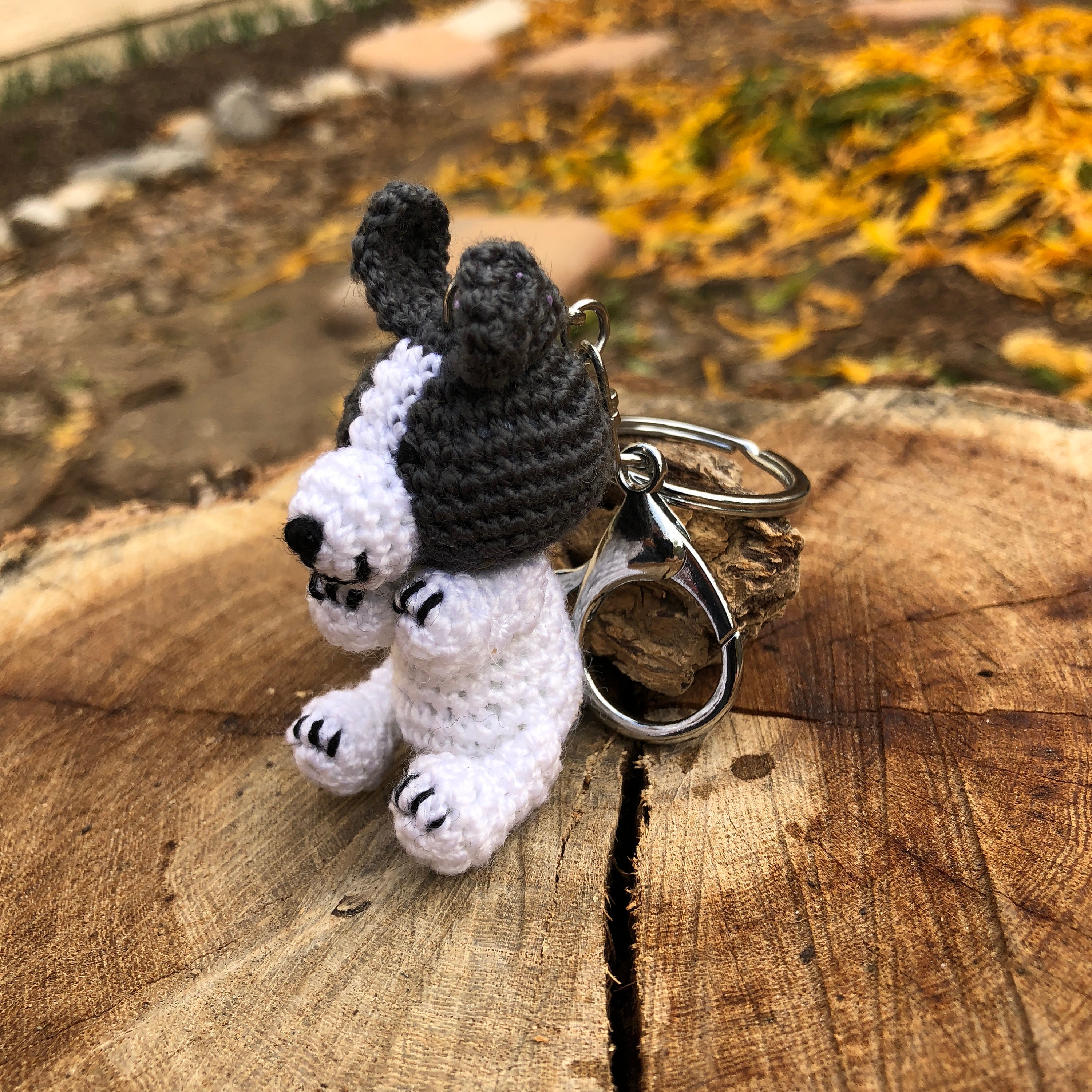 Amigurumi Keychain Crochet Puppy Cute Puppy Handmade Bag Charm and Gift