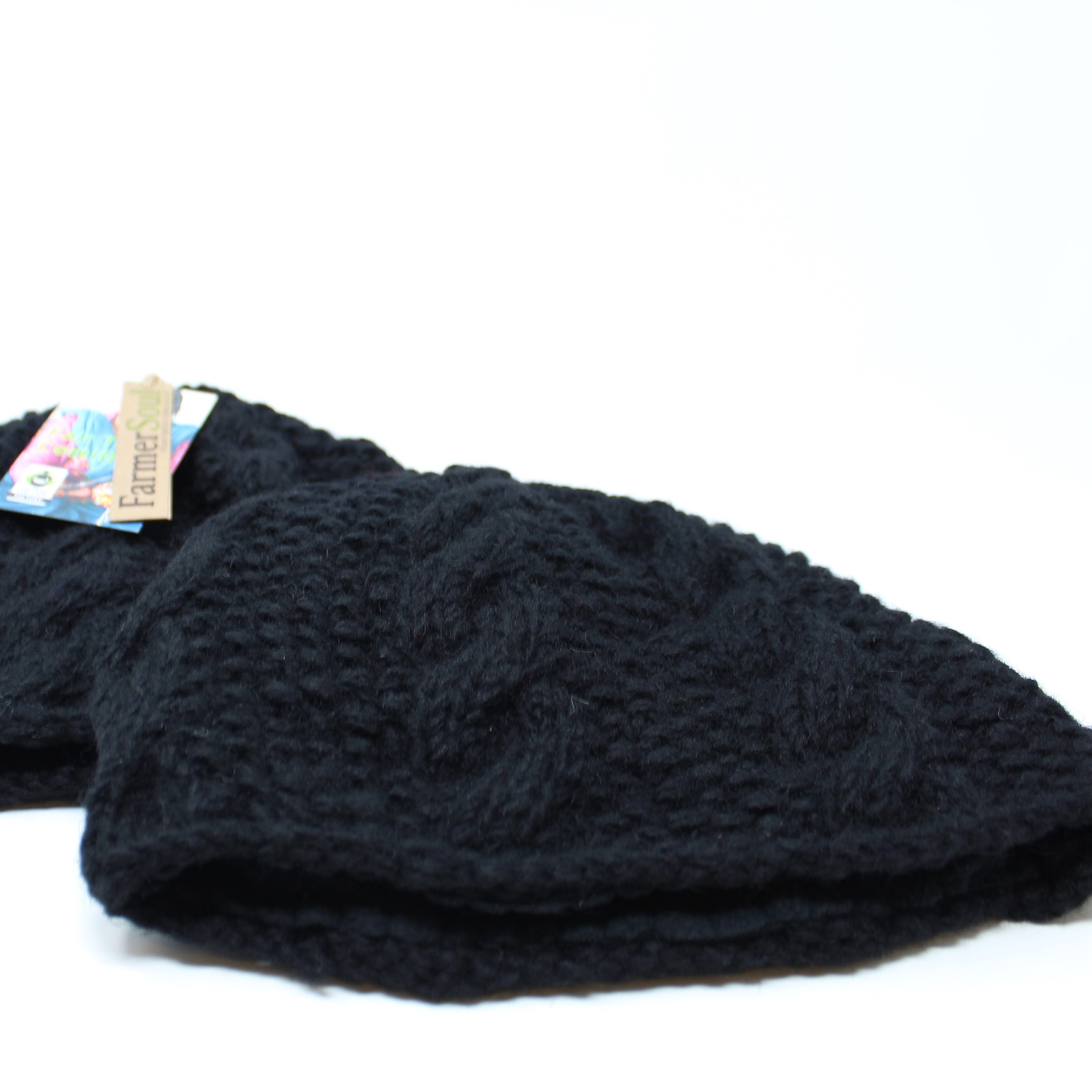 Hand Knit Wool Beanie - Heavyweight Winter Hat, Micro Fleece Lined Merino Wool Beanie| Powder Cuff Hat | Duckworth main image 4