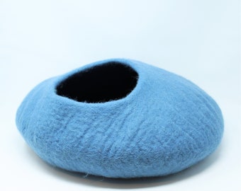 Felted Wool Pet Bed | Cat Bed | Cat Cuddler | Wool Pet Cave | Pet Furniture | Wool Pet Bed | Dog Lover | Cat Lover